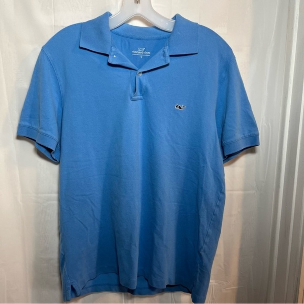 Vineyard Vines Polo Shirt Men’s Size Small Blue Collared Golf Athletic Preppy